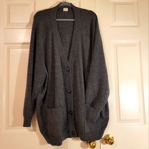 A New Day Dark Grey Button Cardigan 3X